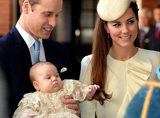 Наследный принц Георг и его родители - принц Уильям и герцогиня Кэтрин