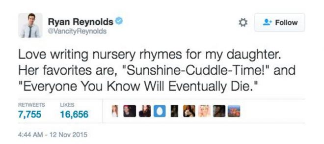 Райан Рейнольдс о дочерях: 20 трогательных и смешных твитов