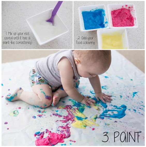 Безопасно и съедобно: 4 рецепта пальчиковых красок для малышей