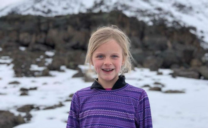 7-летняя девочка поднялась на вершину Килиманджаро в память об отце