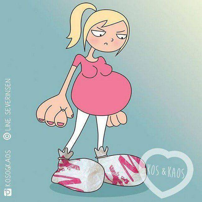 15 ироничных комиксов о том, как нелегко живется беременным
