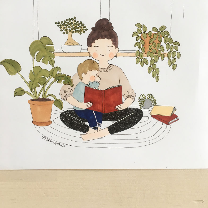 21 иллюстрация о простых моментах, очень дорогих сердцу каждой мамы