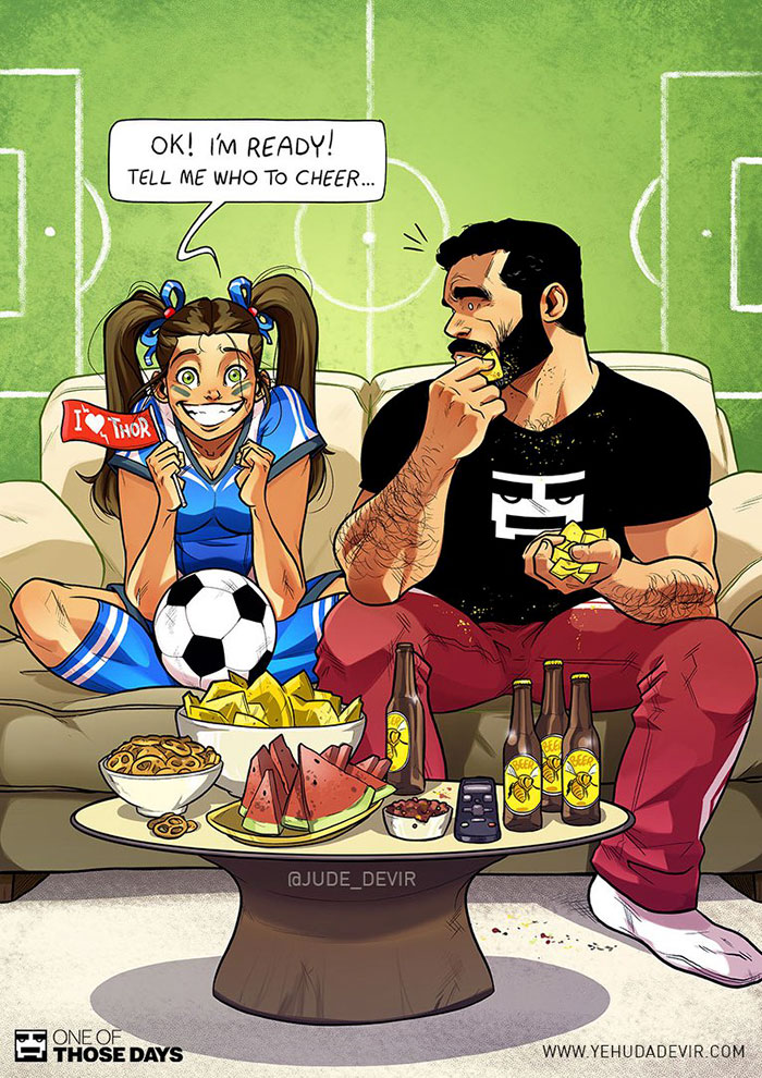 Каково это — жить с женщиной: 20 смешных комиксов от художника из Тель-Авива