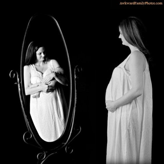 Вы вряд ли поймете эти 10 странных снимков во время беременной фотосессии