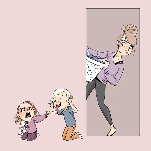 Честный комикс о том, как проходят дни мамы 4-х детей (пятый на подходе)